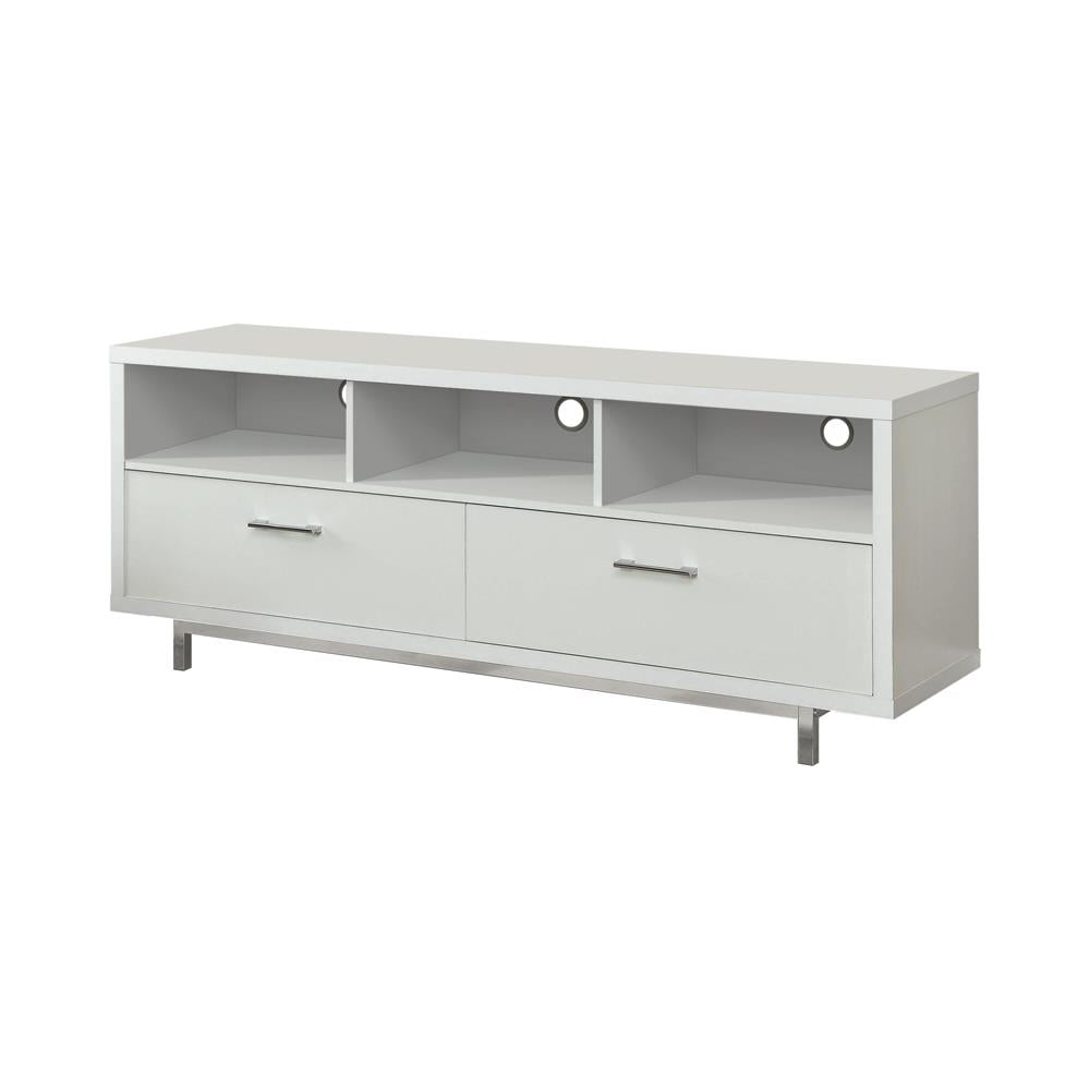 Casey 2-drawer Rectangular TV Console White Half Price Furniture