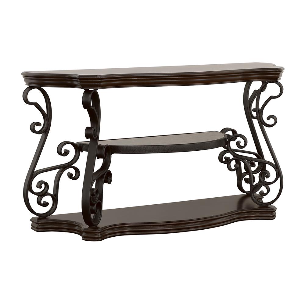 Laney Sofa Table Deep Merlot and Clear Half Price Furniture