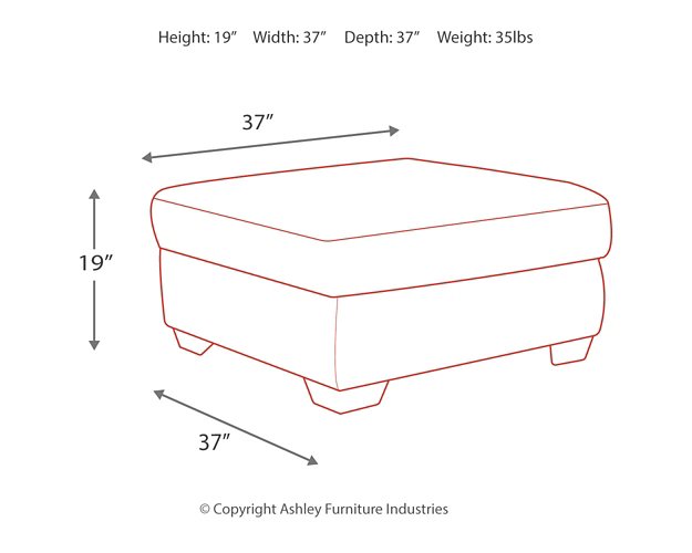 Accrington Oversized Ottoman - Ottoman - Half Price Furniture