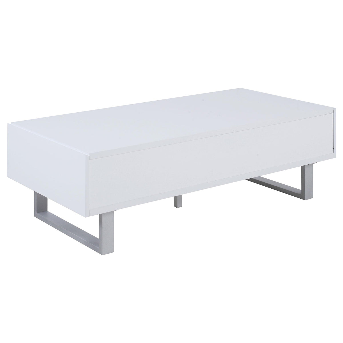 Atchison 2-drawer Coffee Table High Glossy White Atchison 2-drawer Coffee Table High Glossy White Half Price Furniture