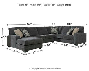 Tracling 3-Piece Sectional with Chaise - Half Price Furniture