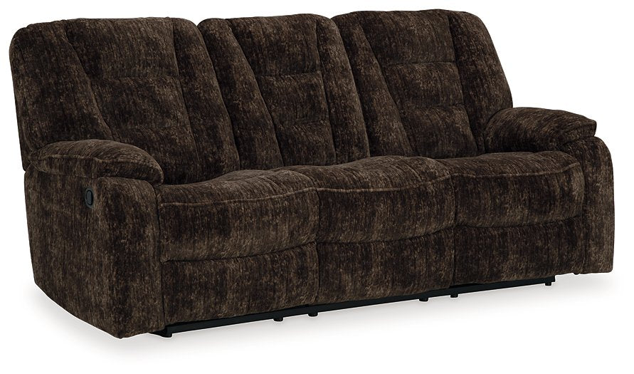 Soundwave Reclining Sofa with Drop Down Table - Half Price Furniture