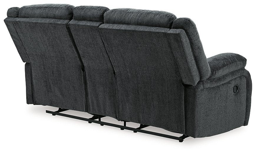 Draycoll Reclining Loveseat with Console - Loveseat - Half Price Furniture