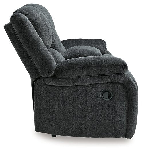 Draycoll Reclining Loveseat with Console - Loveseat - Half Price Furniture