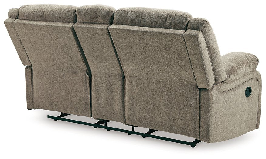 Draycoll Reclining Loveseat with Console - Loveseat - Half Price Furniture