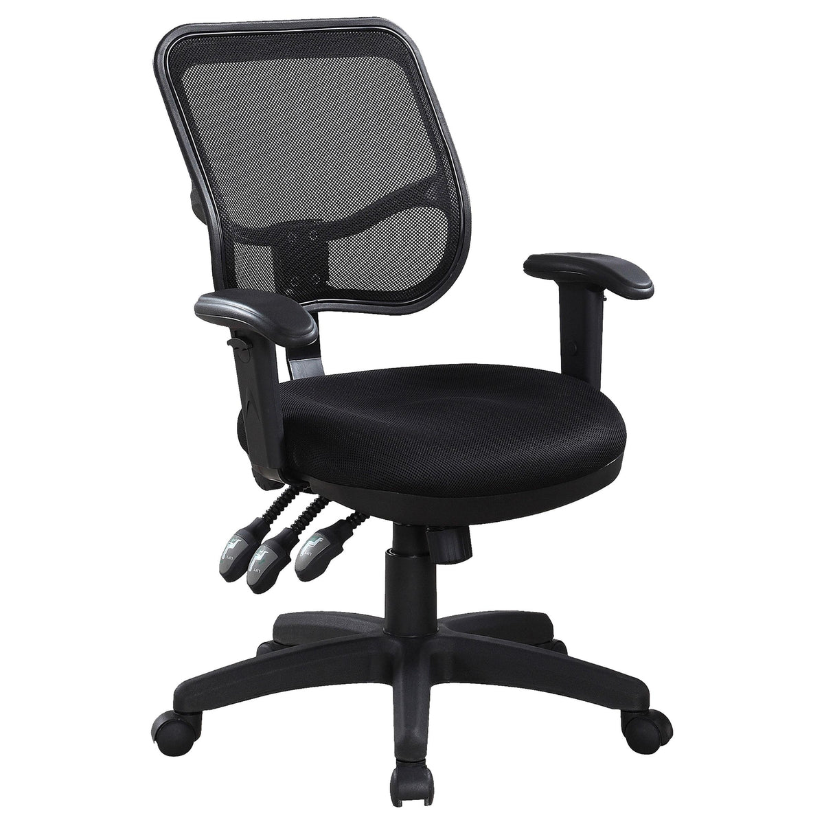 Rollo Adjustable Height Office Chair Black Half Price Furniture