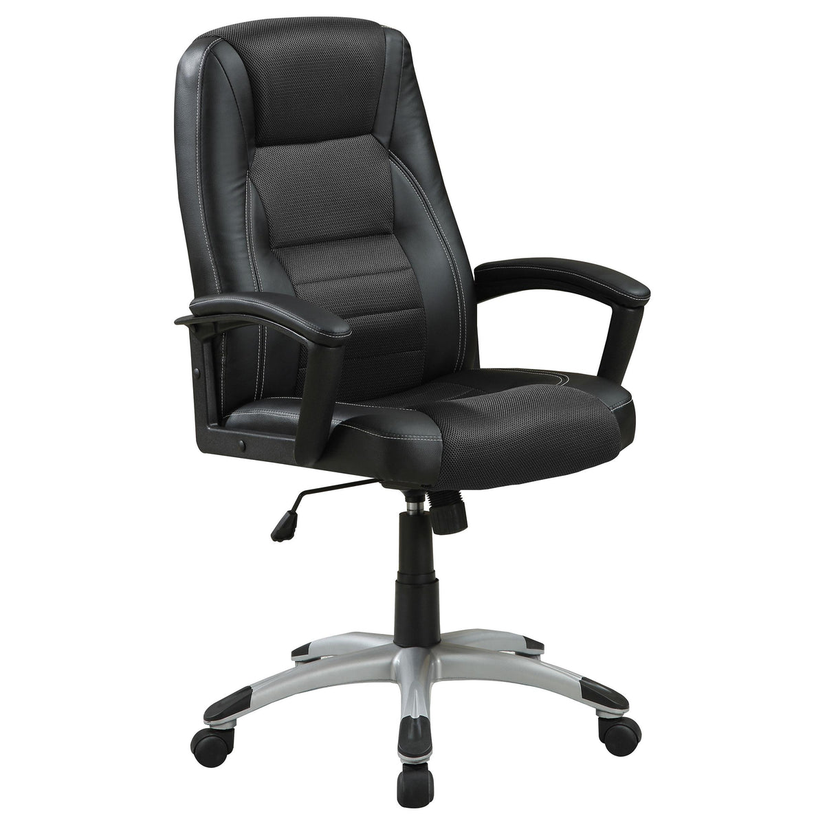 Dione Adjustable Height Office Chair Black  Las Vegas Furniture Stores