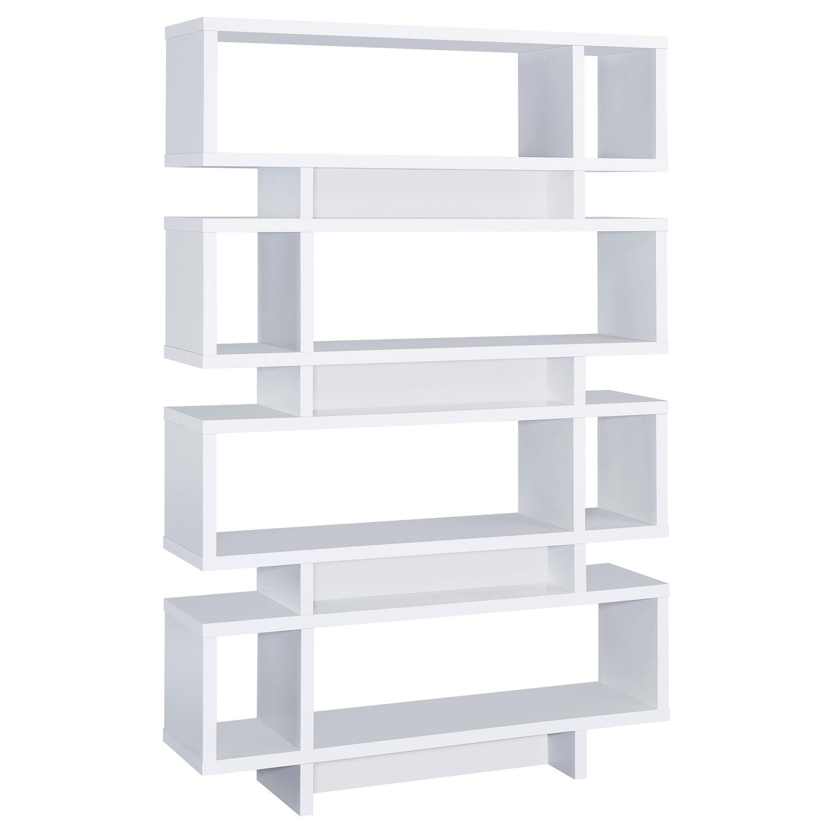 Reid 4-tier Open Back Bookcase White Reid 4-tier Open Back Bookcase White Half Price Furniture