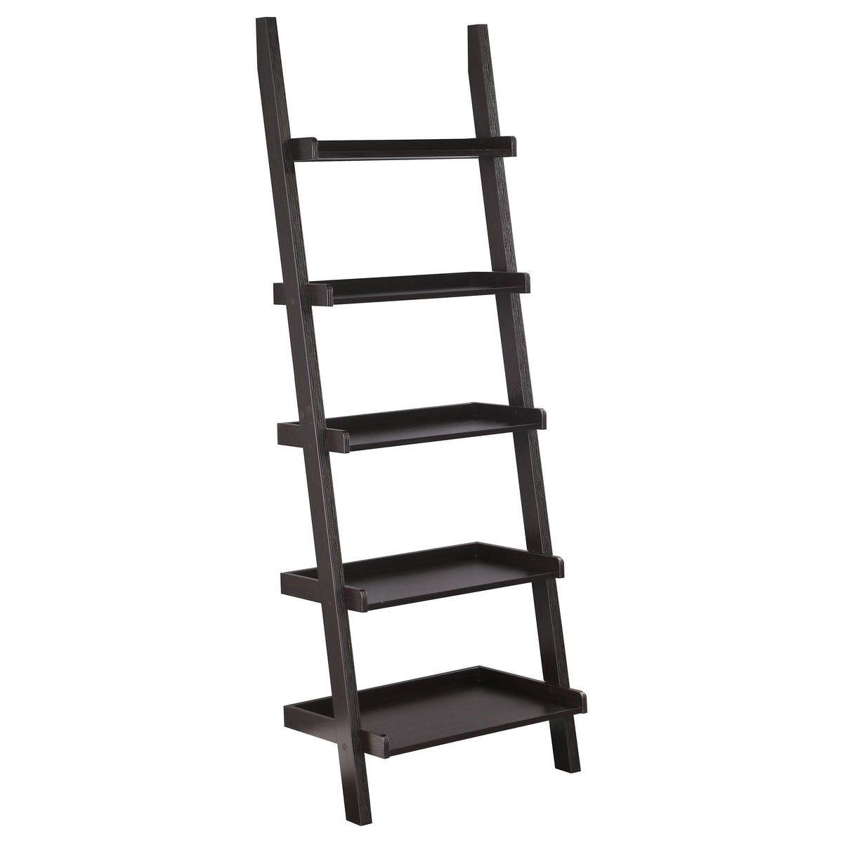 Colella 5-shelf Ladder Bookcase Cappuccino  Las Vegas Furniture Stores