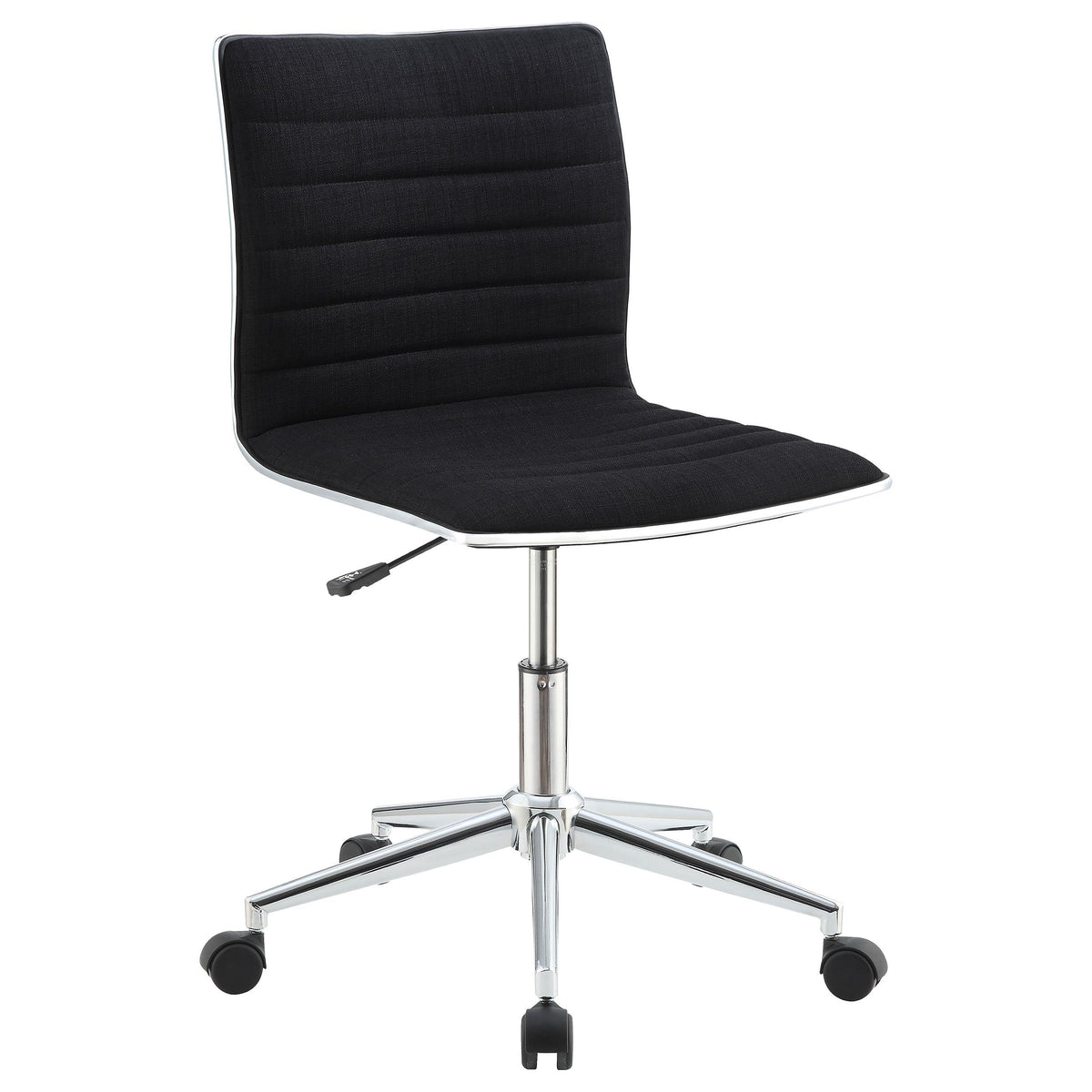 Chryses Adjustable Height Office Chair Black and Chrome  Las Vegas Furniture Stores