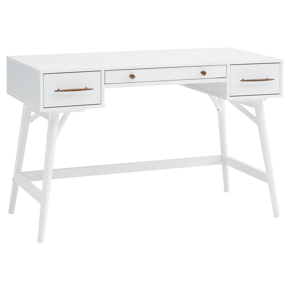 Mugga 3-drawer Writing Desk White  Las Vegas Furniture Stores