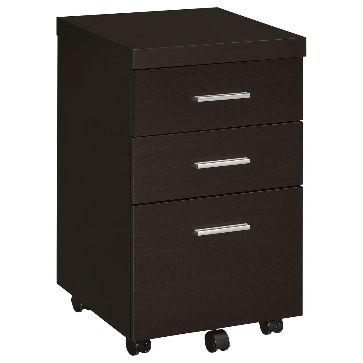 Skeena 3-drawer Mobile Storage Cabinet Cappuccino  Las Vegas Furniture Stores