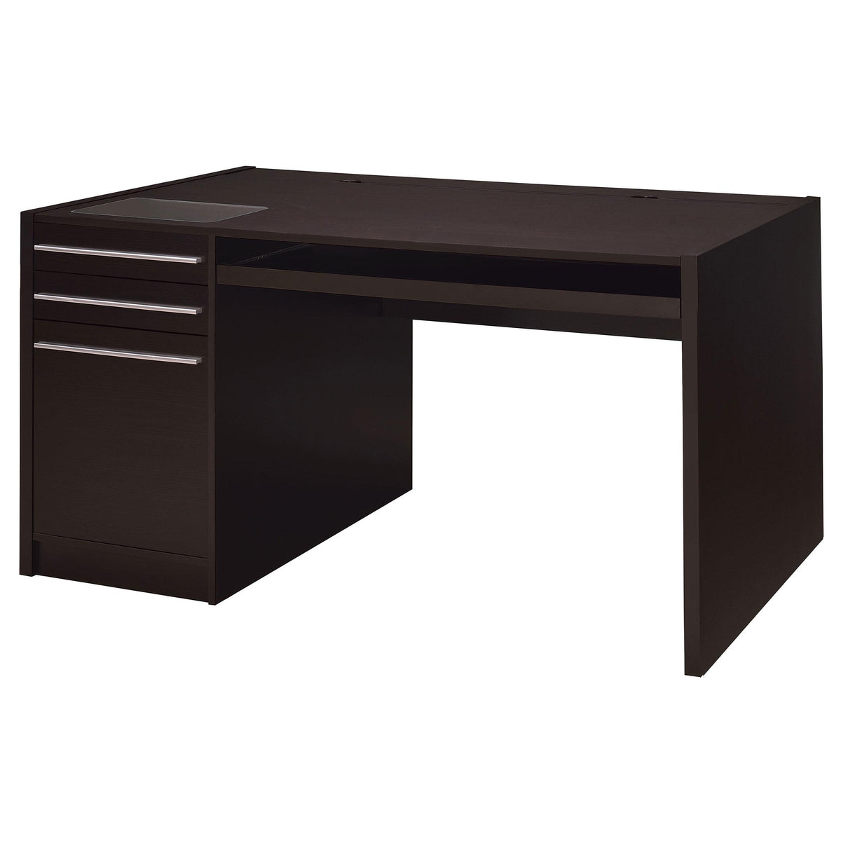 Halston 3-drawer Connect-it Office Desk Cappuccino  Las Vegas Furniture Stores