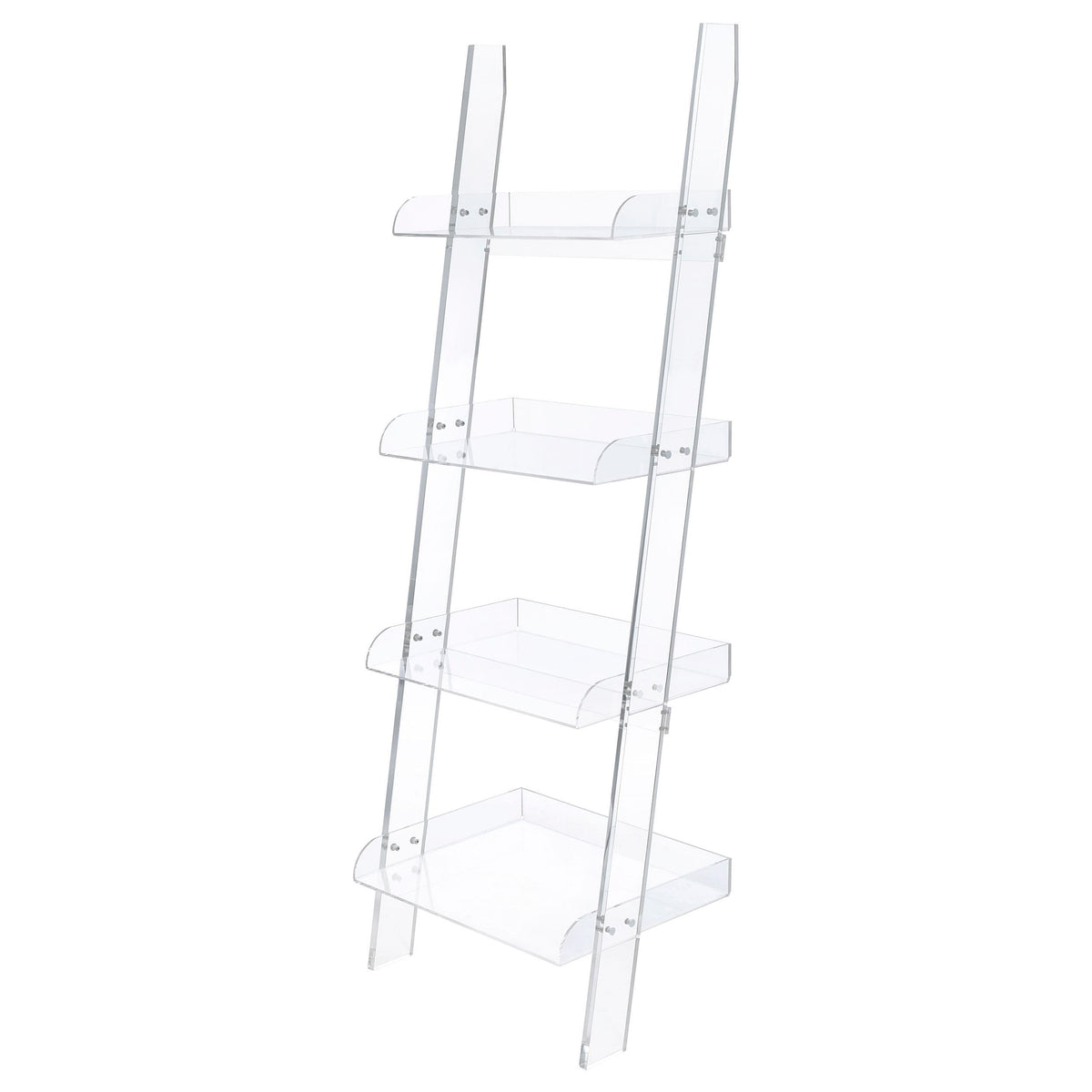 Amaturo 4-shelf Ladder Bookcase Clear  Las Vegas Furniture Stores