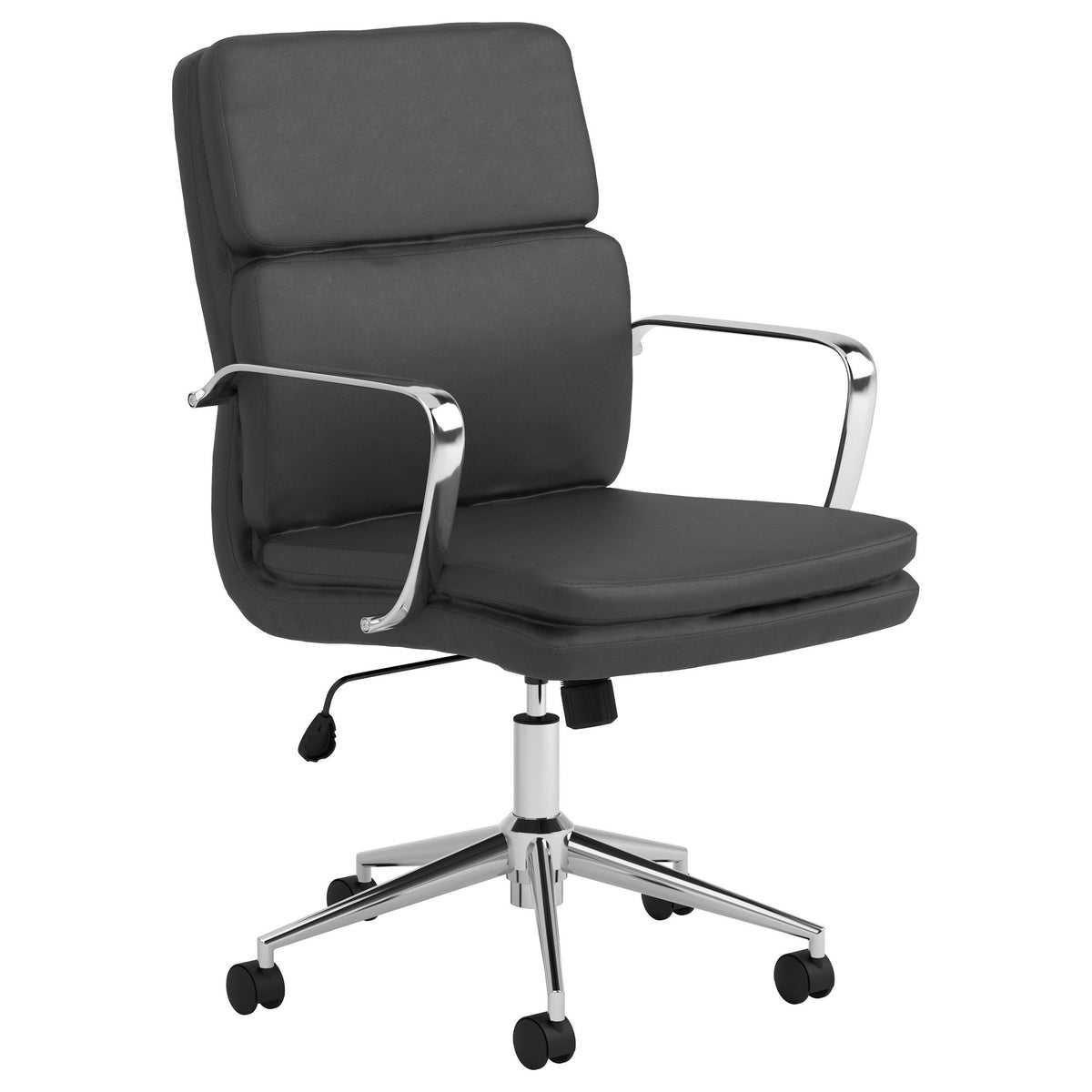 Ximena Standard Back Upholstered Office Chair Black  Las Vegas Furniture Stores