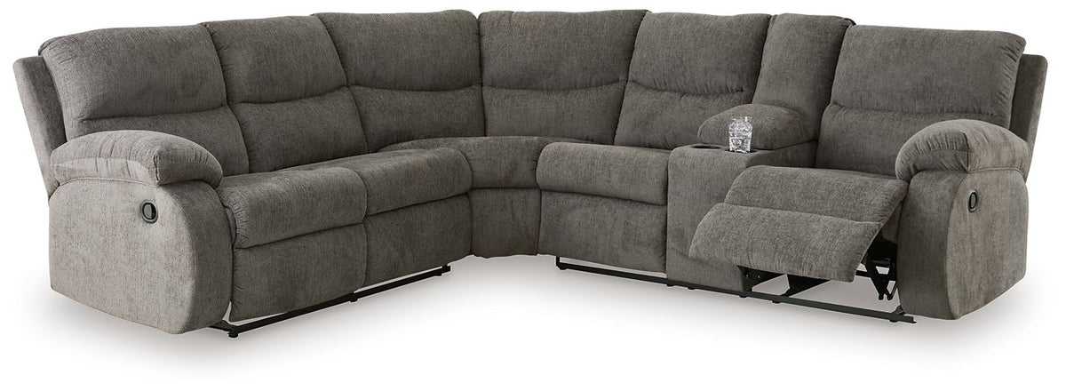 Museum 2-Piece Reclining Sectional Half Price Furniture