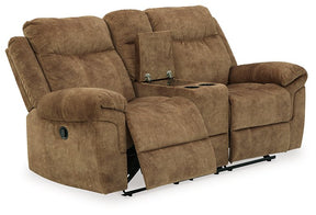 Huddle-Up Glider Reclining Loveseat with Console - Half Price Furniture