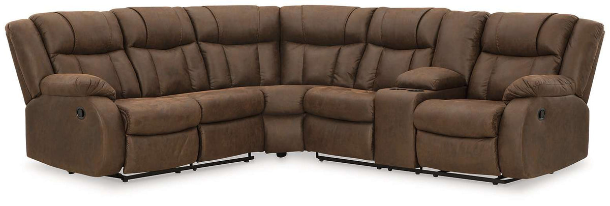 Trail Boys 2-Piece Reclining Sectional Half Price Furniture