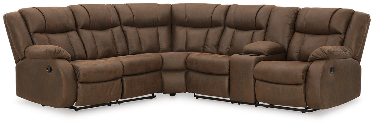 Trail Boys 2-Piece Reclining Sectional  Half Price Furniture