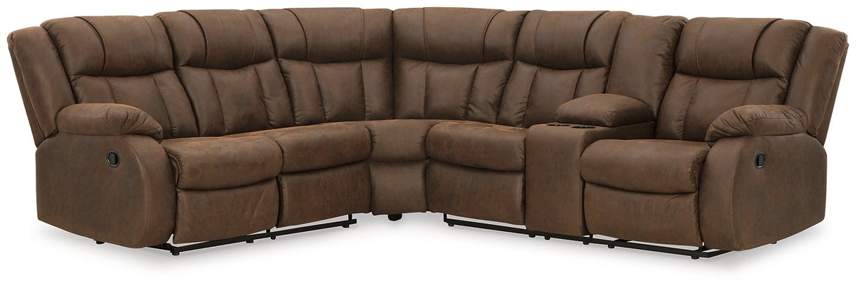 Trail Boys 2-Piece Reclining Sectional Half Price Furniture