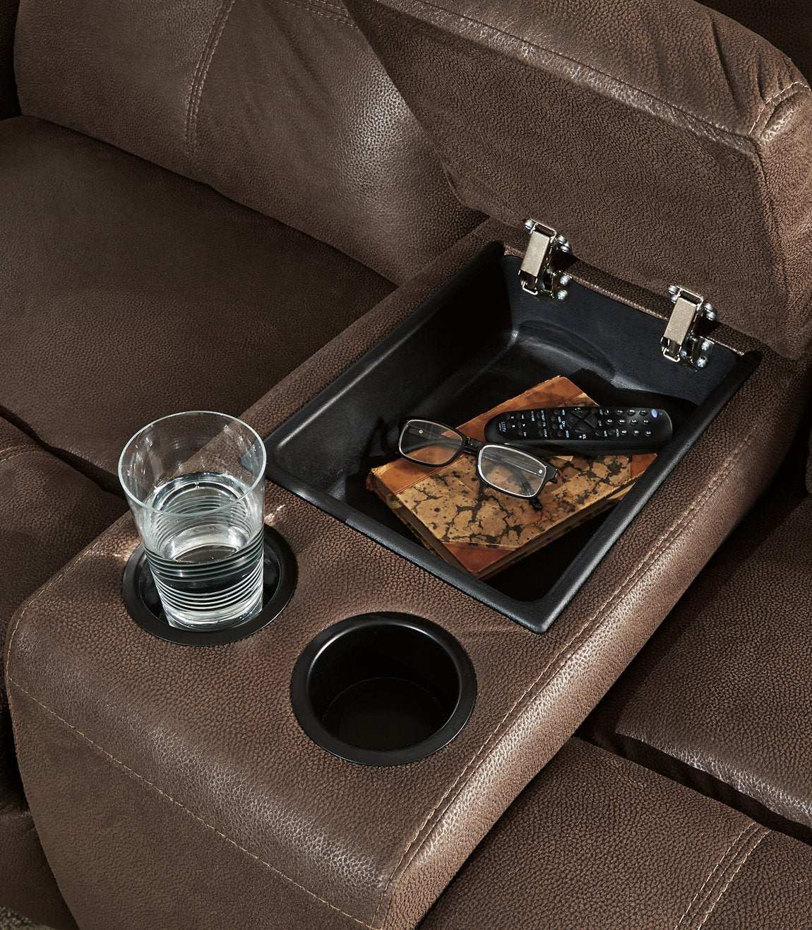 Jesolo Reclining Loveseat with Console - Half Price Furniture