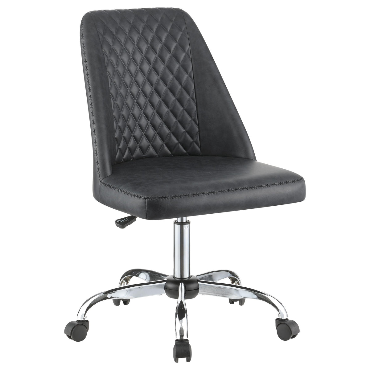 Althea Upholstered Tufted Back Office Chair Grey and Chrome Half Price Furniture