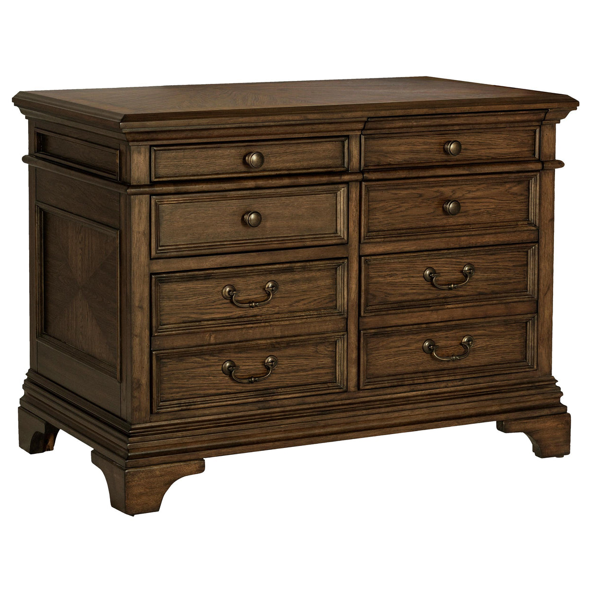 Hartshill 5-drawer File Cabinet Burnished Oak Half Price Furniture