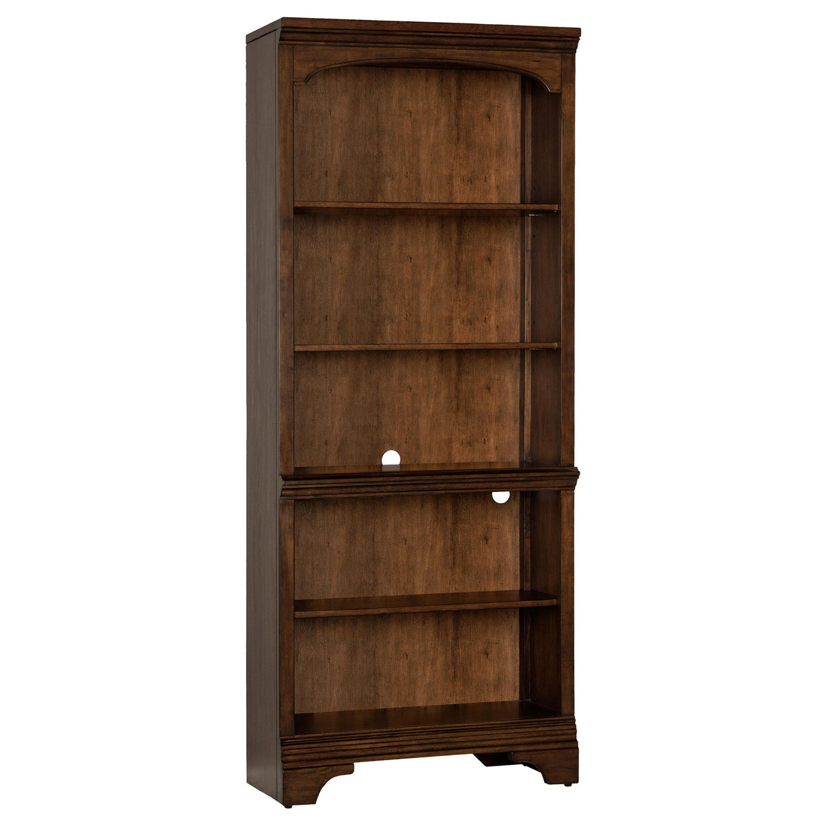 Hartshill 5-shelf Bookcase Burnished Oak Half Price Furniture