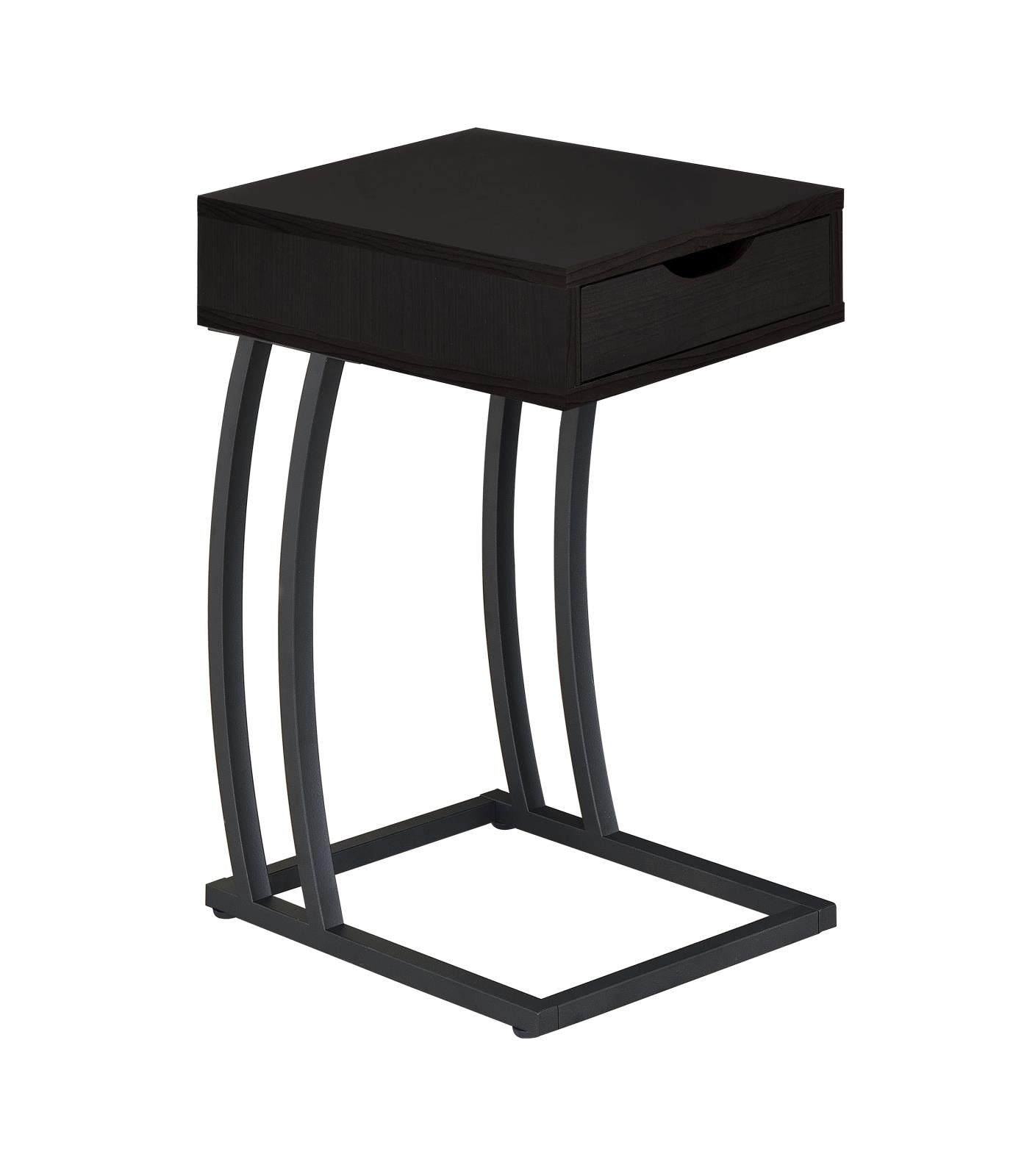 Troy Accent Table with Power Outlet Cappuccino Half Price Furniture