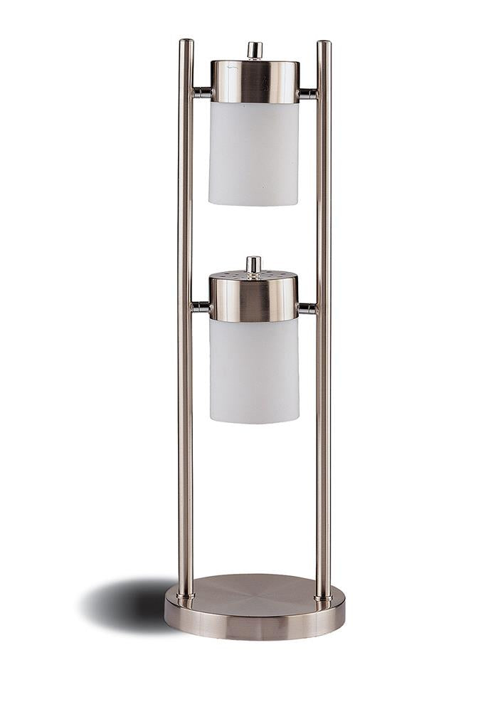 Munson Adjustable Swivel Table Lamp Brushed Silver  Las Vegas Furniture Stores