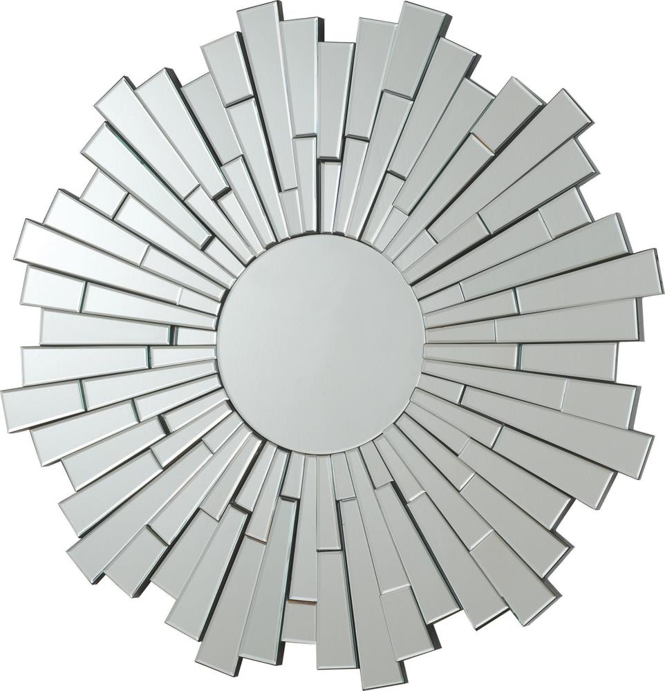 Danika Sunburst Circular Mirror Silver  Las Vegas Furniture Stores