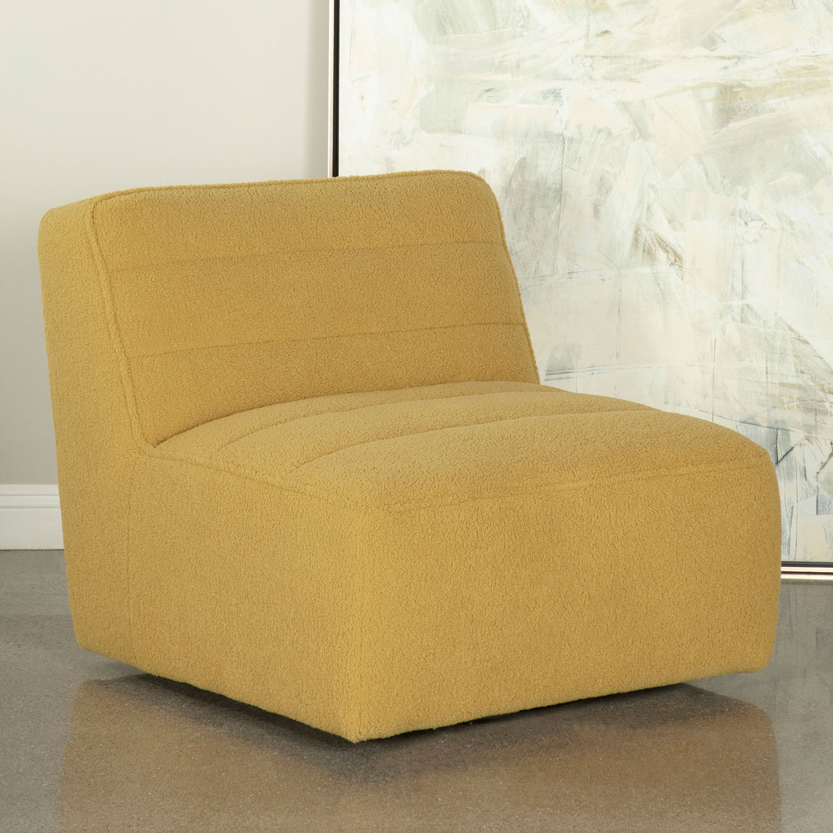 Cobie Upholstered Swivel Armless Chair Cobie Upholstered Swivel Armless Chair Half Price Furniture