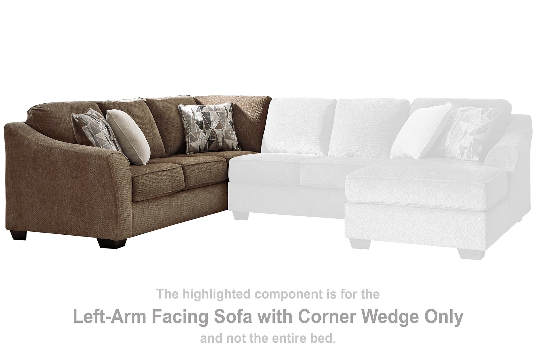 Graftin 3-Piece Sectional with Chaise - Half Price Furniture