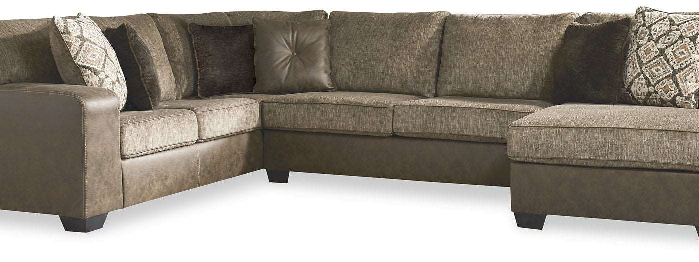 Abalone 3-Piece Sectional with Chaise Half Price Furniture