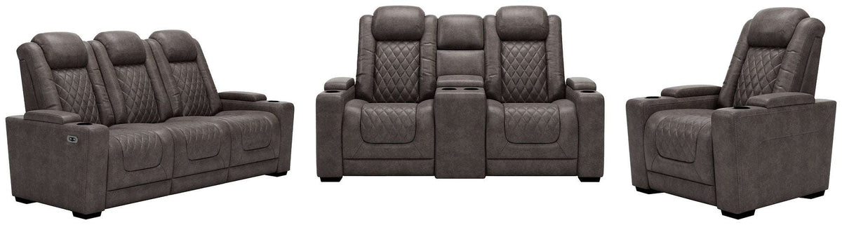 HyllMont Power Reclining Living Room Set - Half Price Furniture