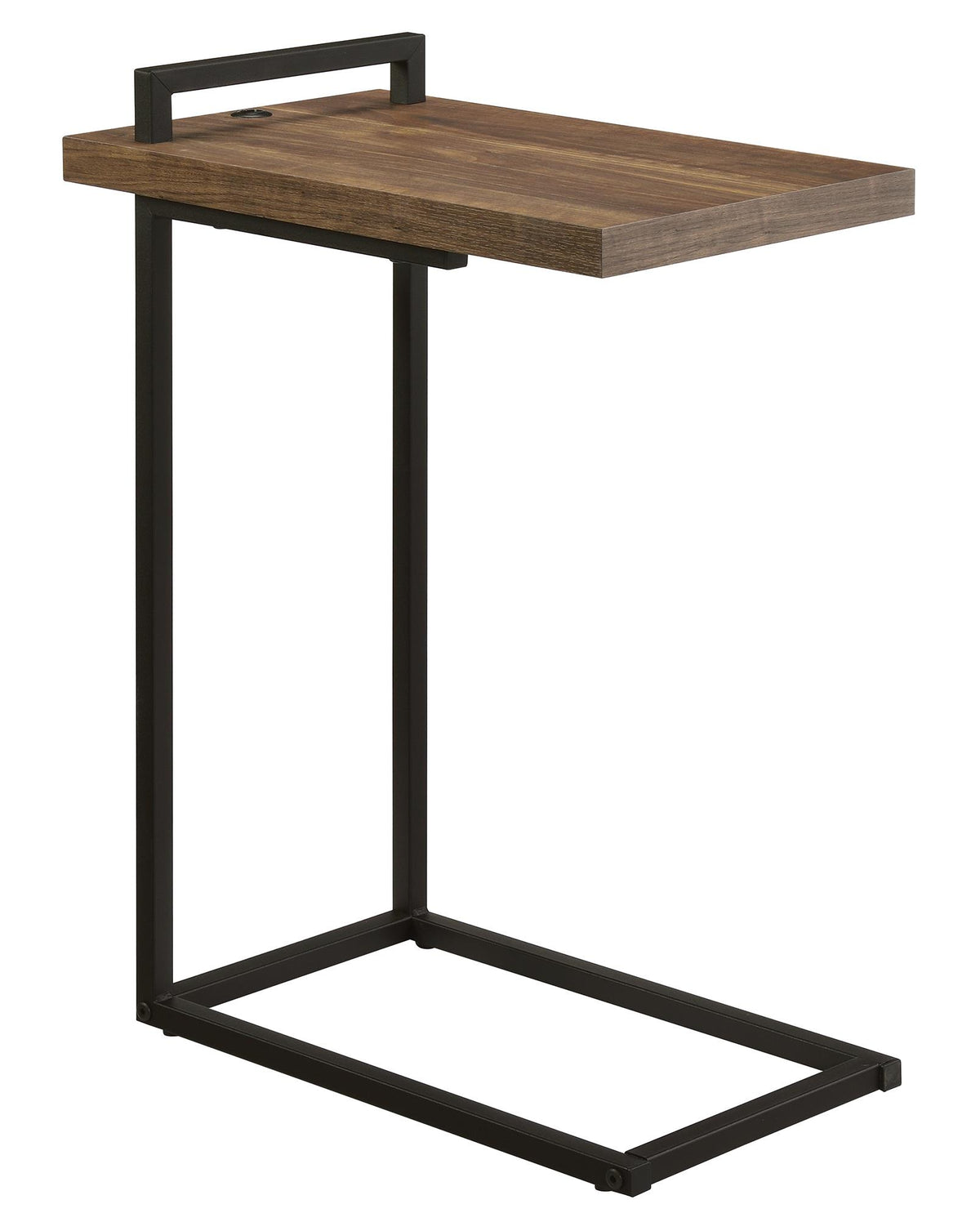 Maxwell C-shaped Accent Table with USB Charging Port  Las Vegas Furniture Stores