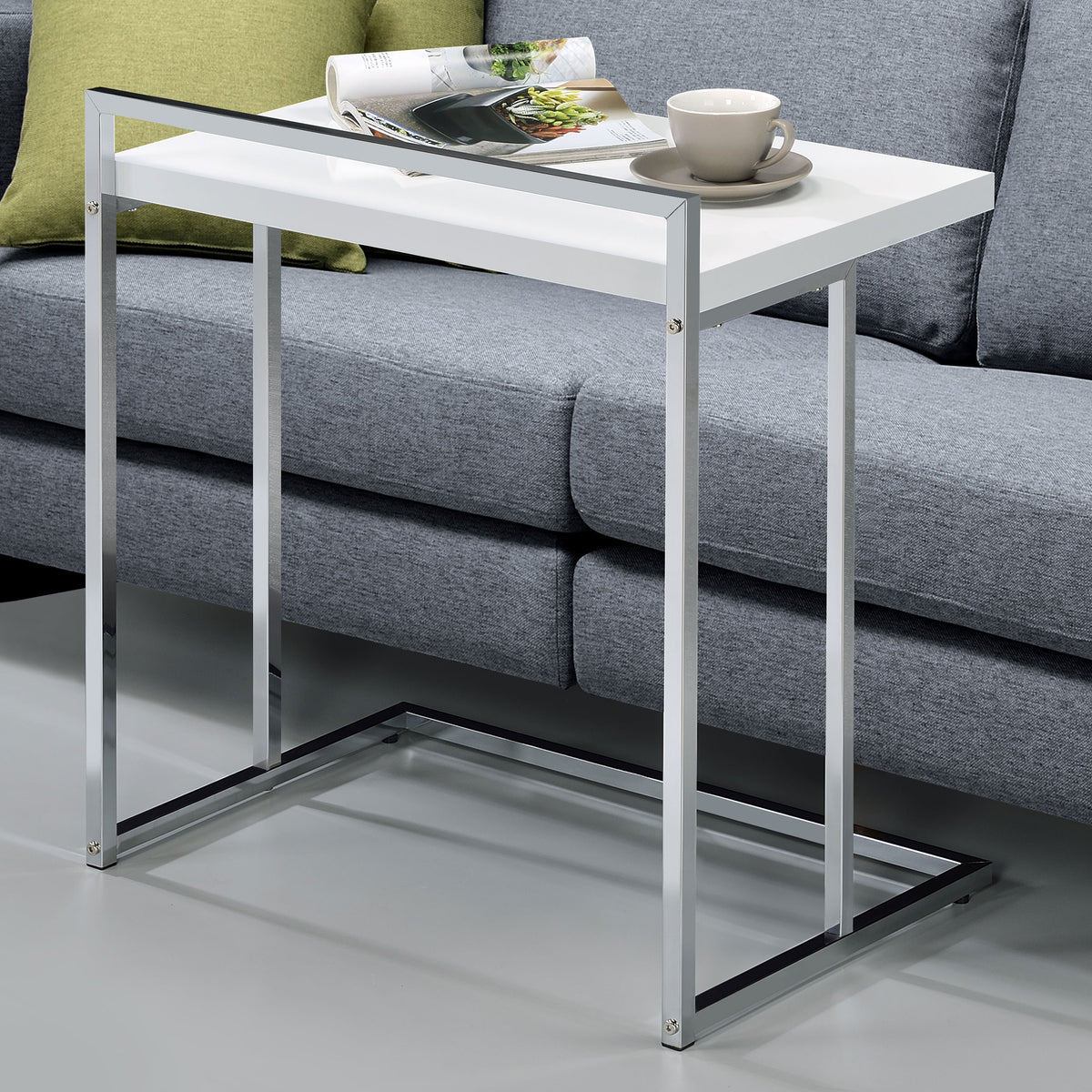 Dani Rectangular Snack Table with Metal Base Dani Rectangular Snack Table with Metal Base Half Price Furniture