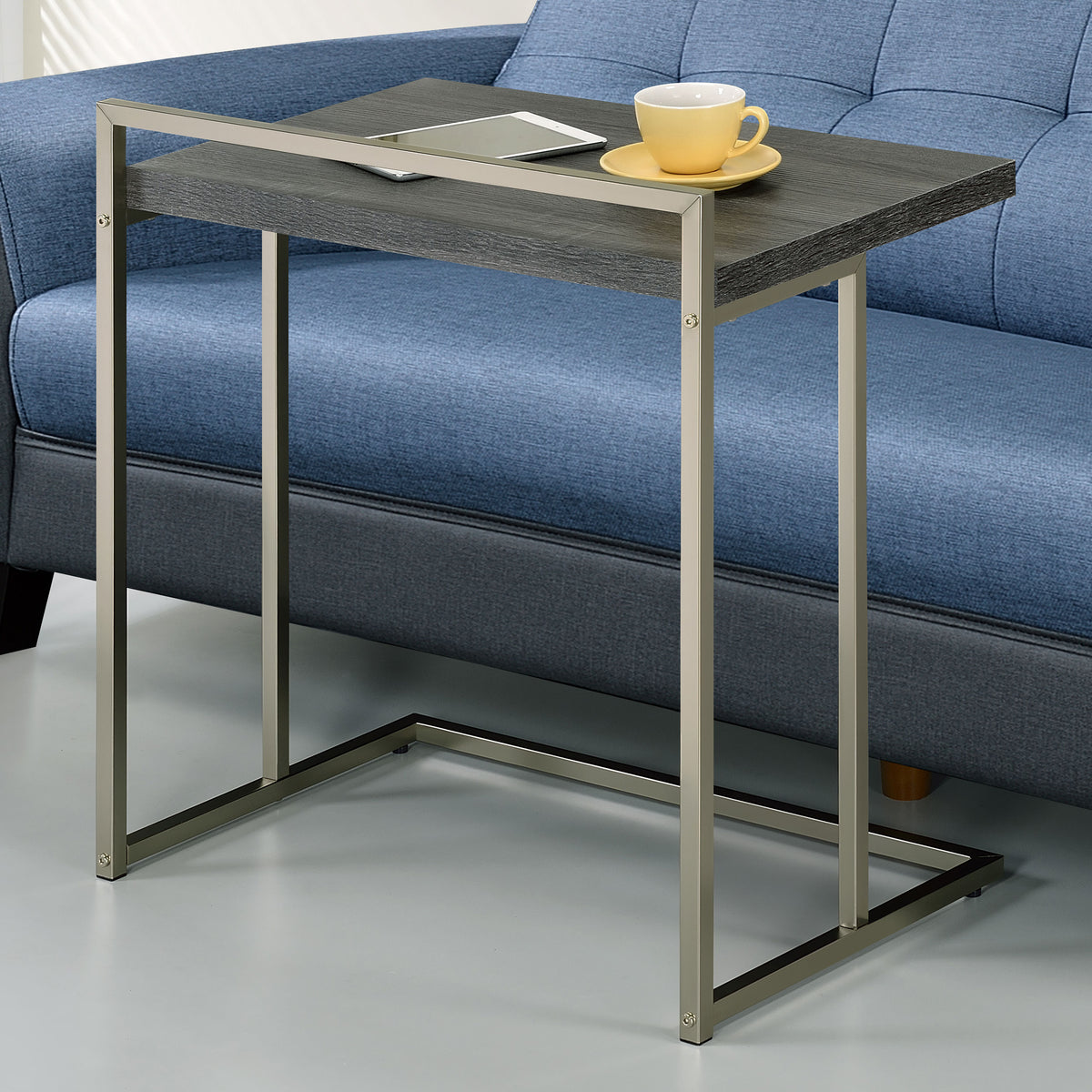Dani Rectangular Snack Table with Metal Base Half Price Furniture