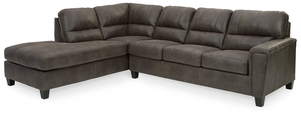 Navi 2-Piece Sleeper Sectional with Chaise  Half Price Furniture