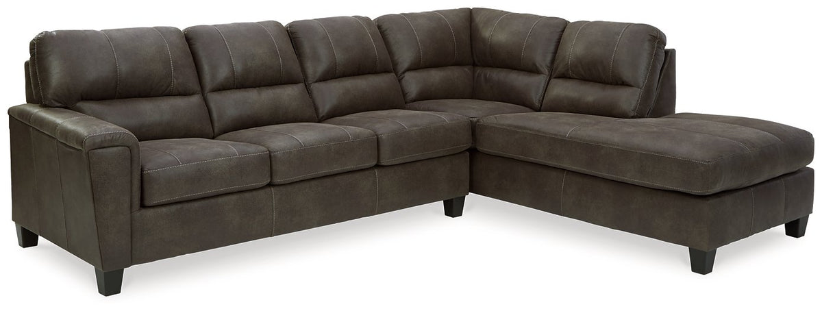 Navi 2-Piece Sectional with Chaise  Half Price Furniture