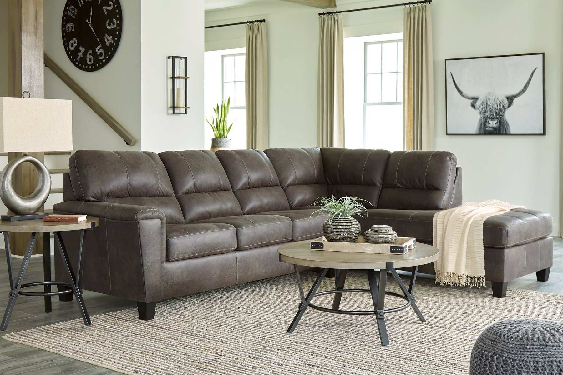 Navi 2-Piece Sleeper Sectional with Chaise - Half Price Furniture