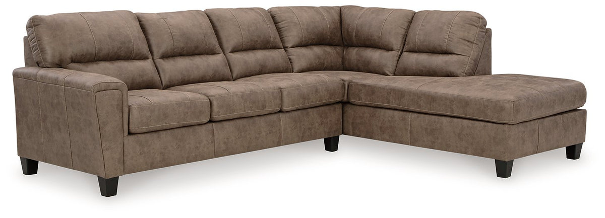 Navi 2-Piece Sectional Sofa Chaise  Half Price Furniture