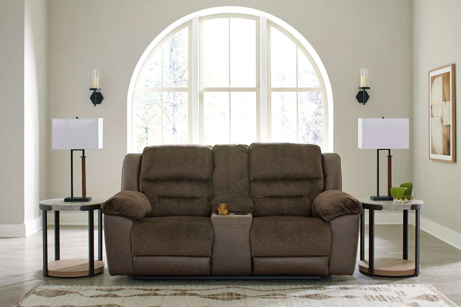 Dorman Reclining Loveseat with Console - Loveseat - Half Price Furniture