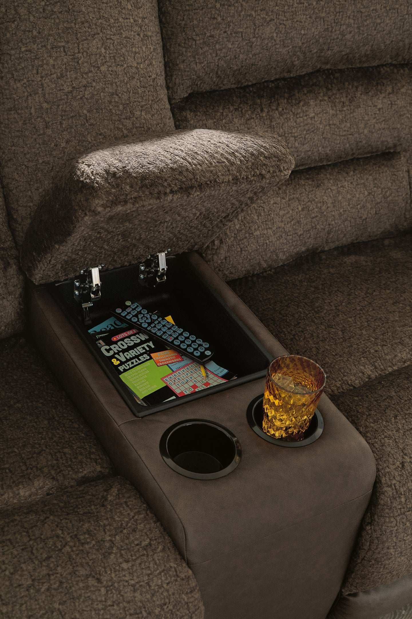 Dorman Reclining Loveseat with Console - Loveseat - Half Price Furniture