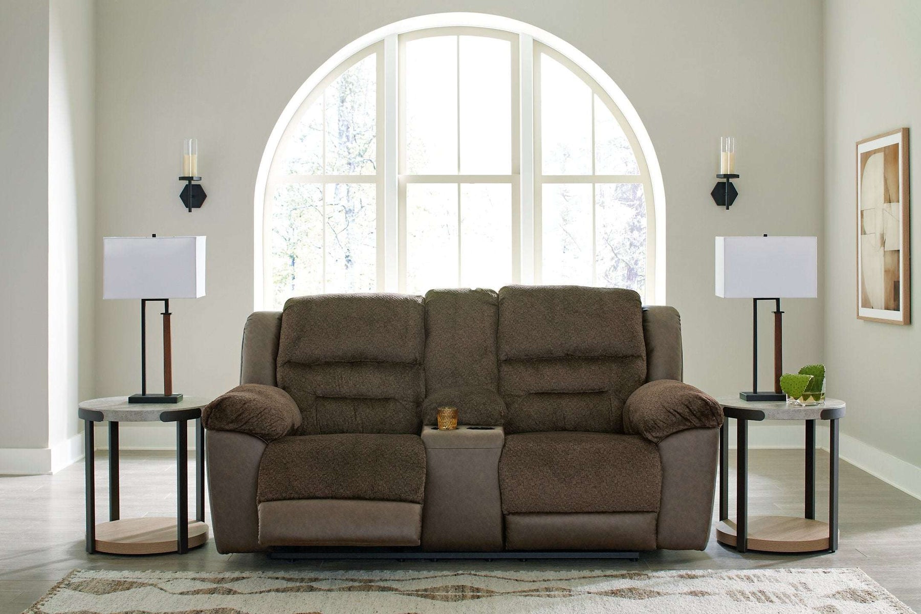 Dorman Reclining Loveseat with Console - Loveseat - Half Price Furniture