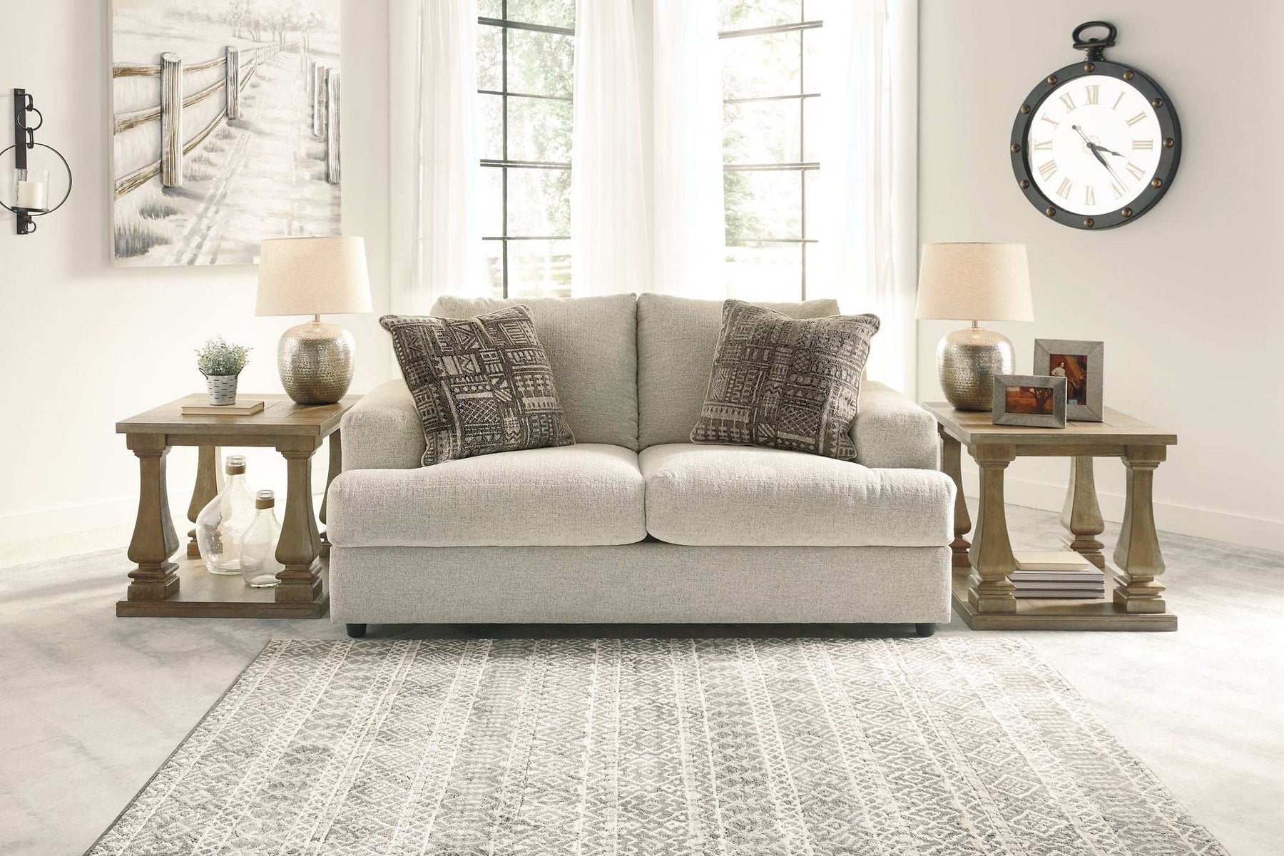 Soletren Loveseat Half Price Furniture
