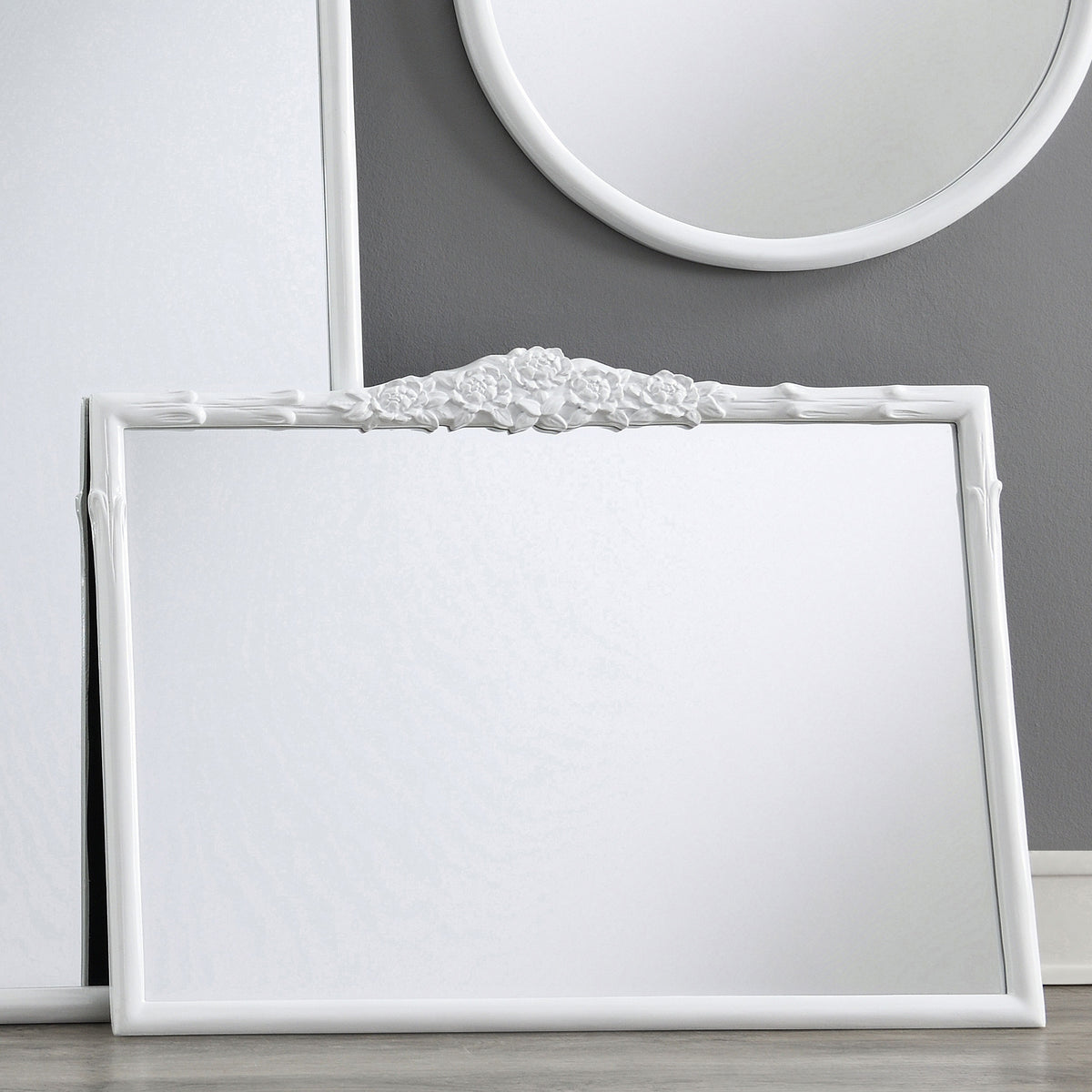 Sylvie French Provincial Rectangular Mantle Mirror - Half Price Furniture