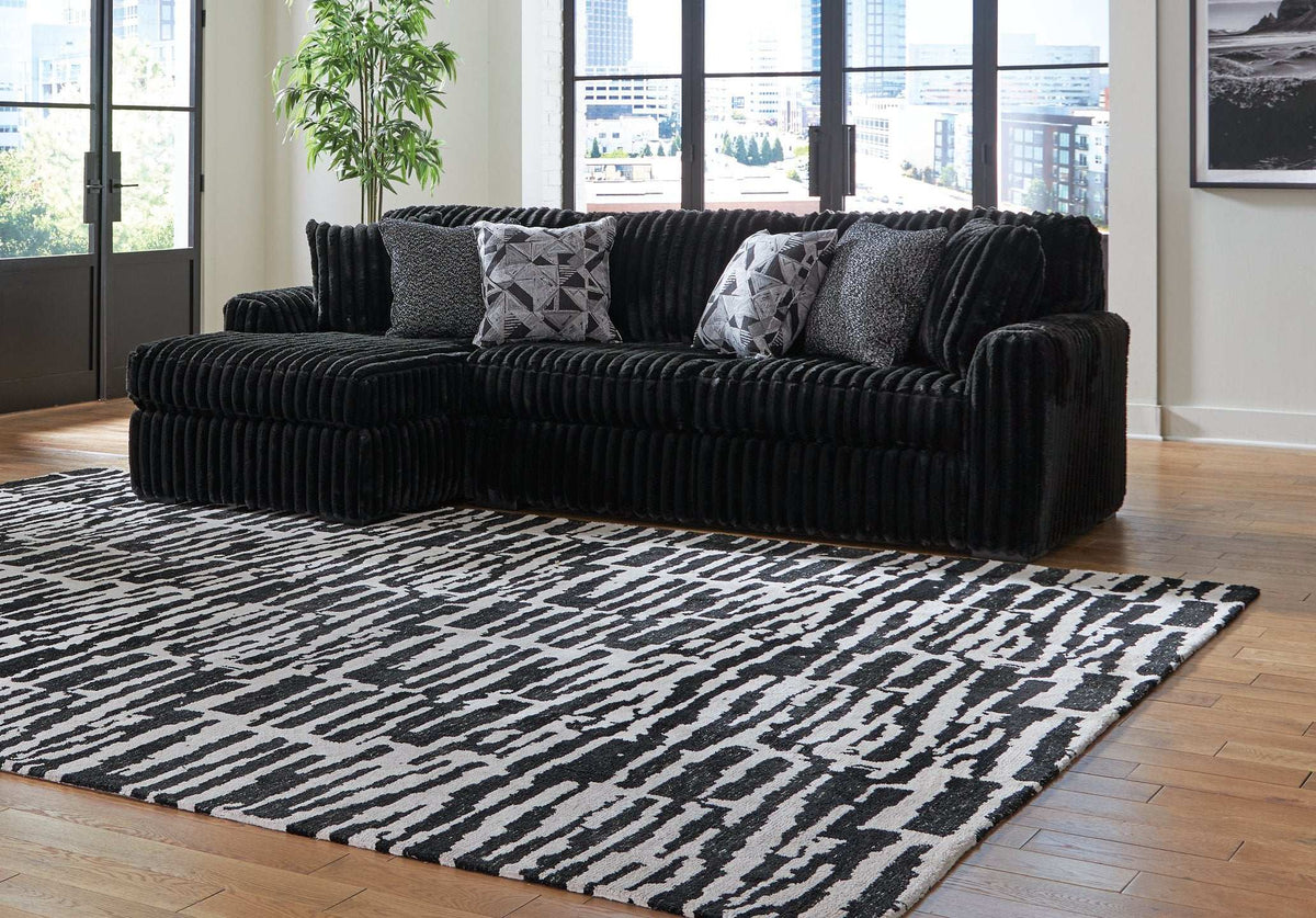 Midnight-Madness Sectional Sofa with Chaise Half Price Furniture