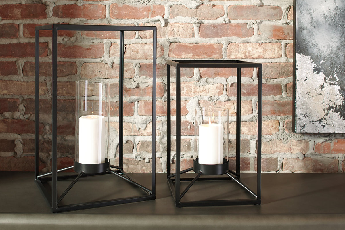 Dimtrois Lantern (Set of 2) - Candle Holder - Half Price Furniture