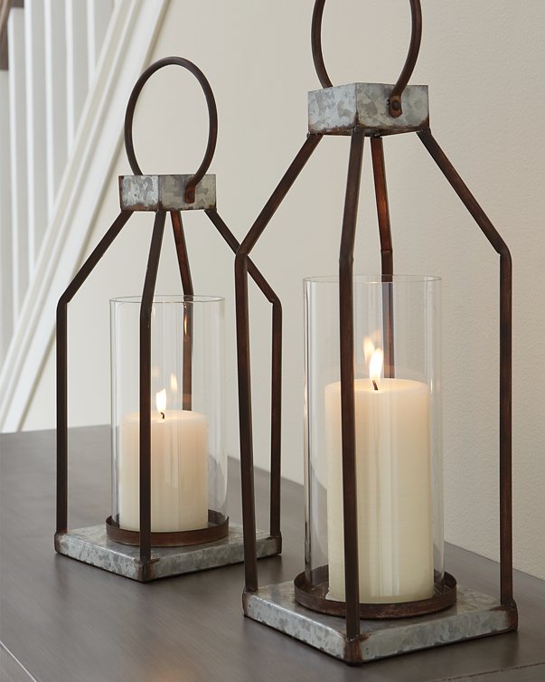 Diedrick Lantern (Set of 2) - Candle Holder - Half Price Furniture
